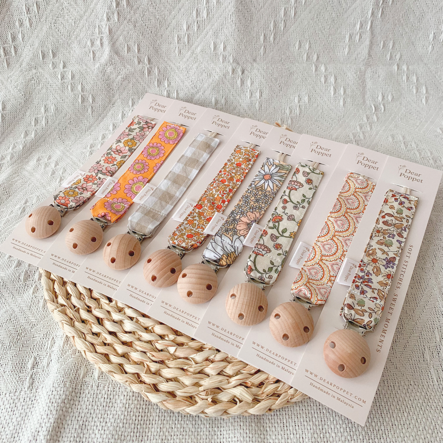 Pacifier Clip - Chestnut