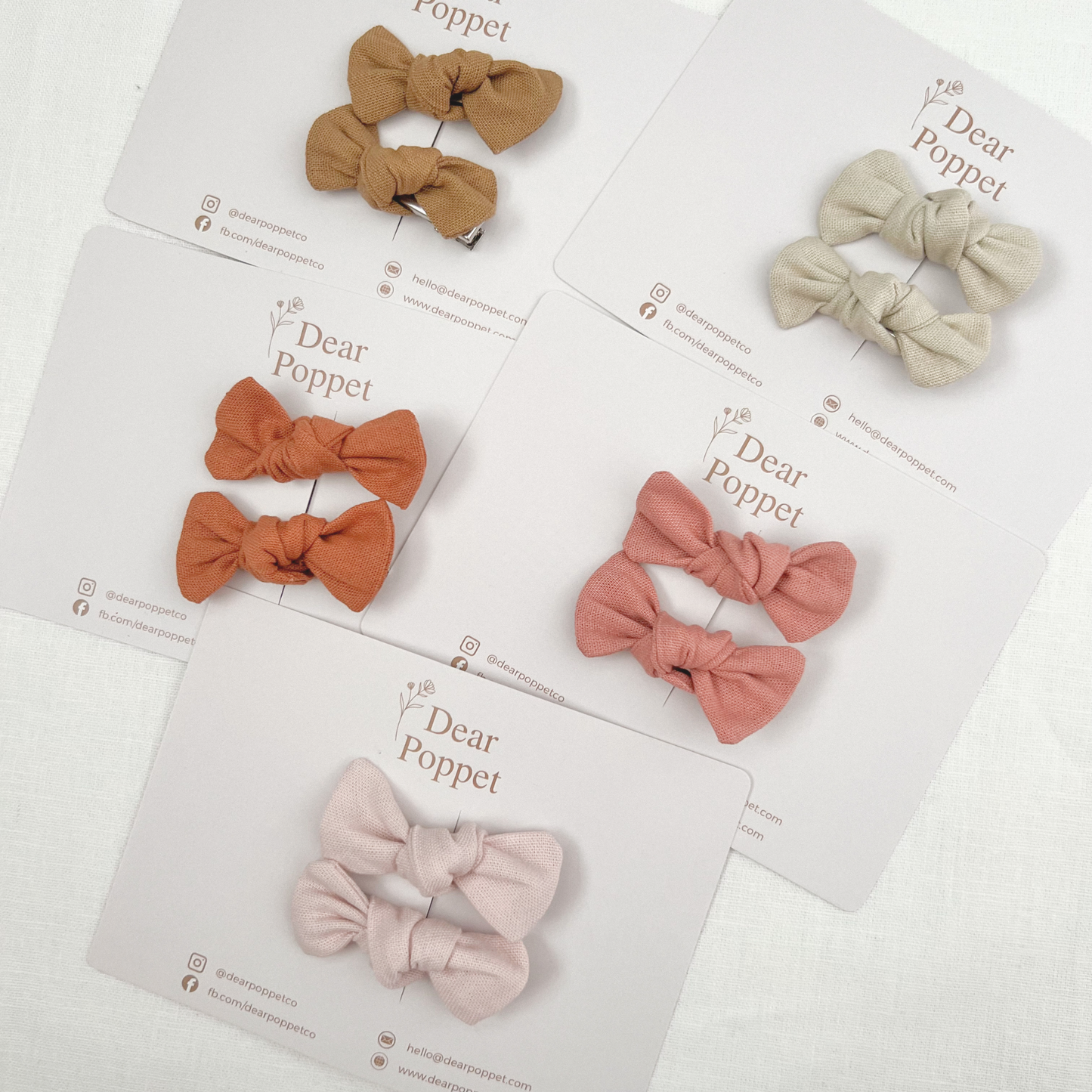 Cotton-Linen Petite Bow