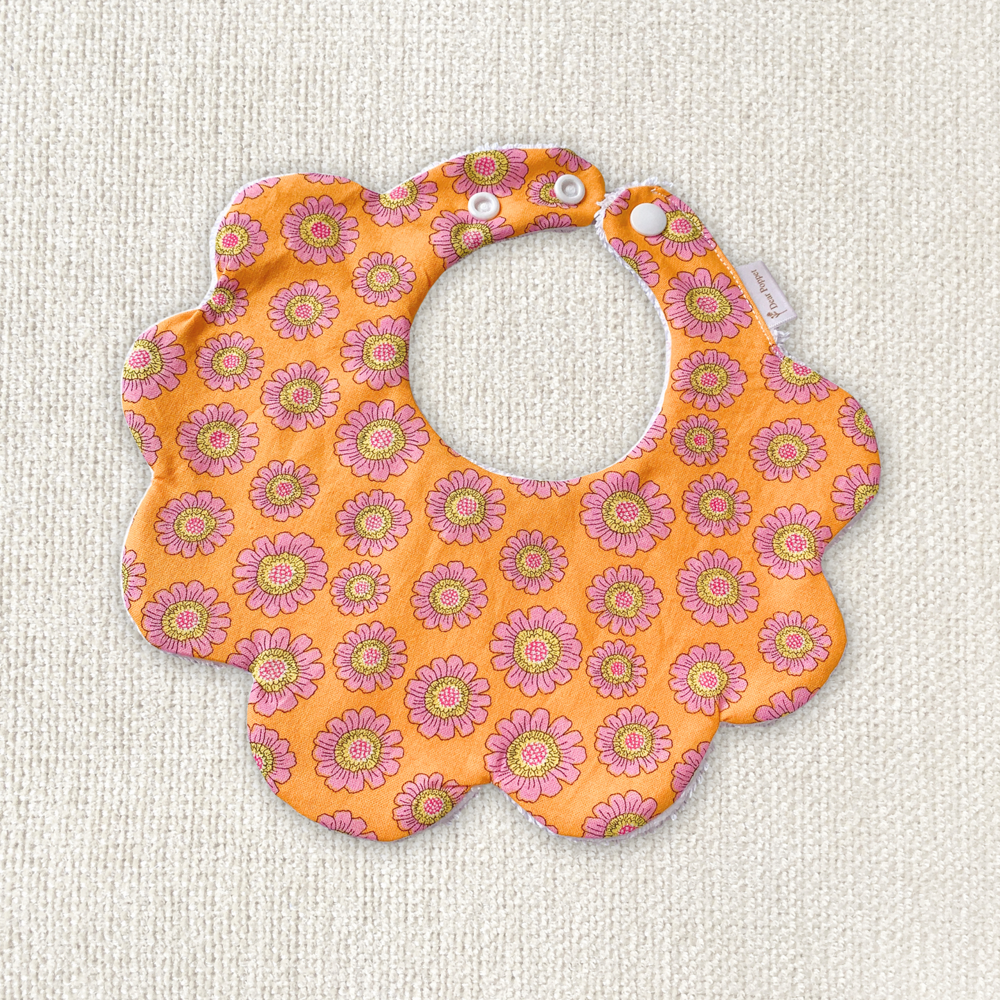 Scalloped Bib - Rust