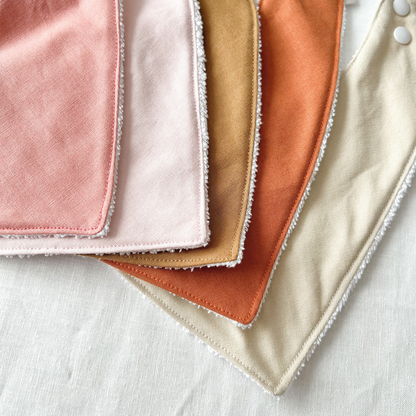 Cotton-Linen Bandana Bib