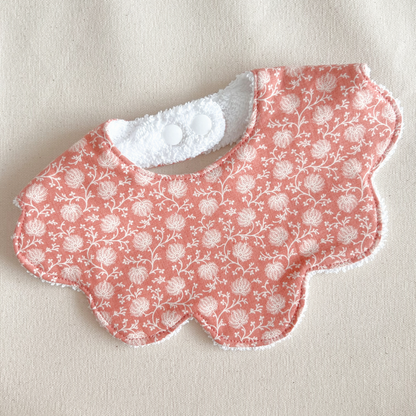 Camellia Scalloped Bib