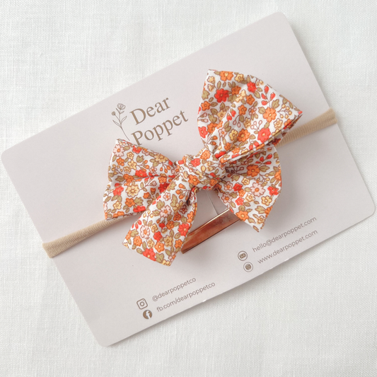Autumn Baby Hair Bow