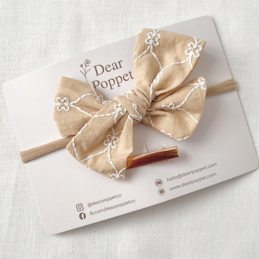 Delilah Yellow Baby Hair Bow