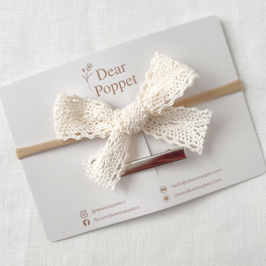 Lace Baby Hair Bow