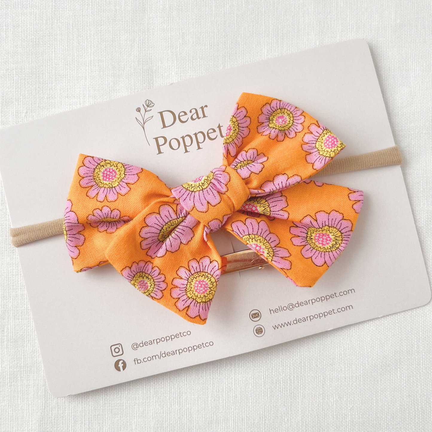 Rust Baby Hair Bow