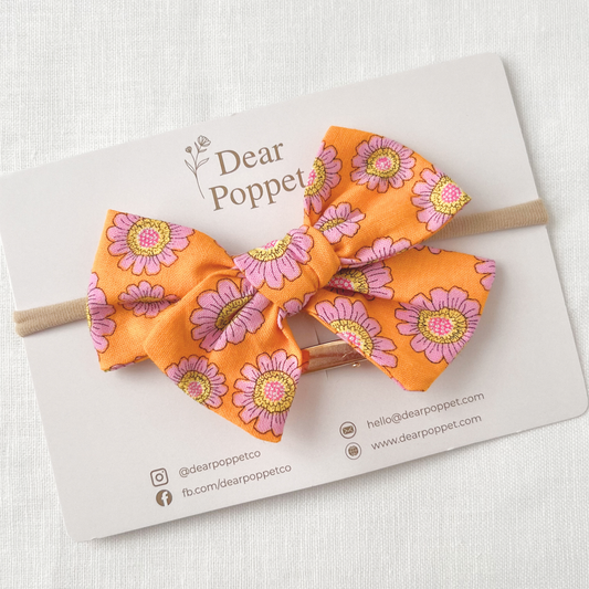 Rust Baby Hair Bow