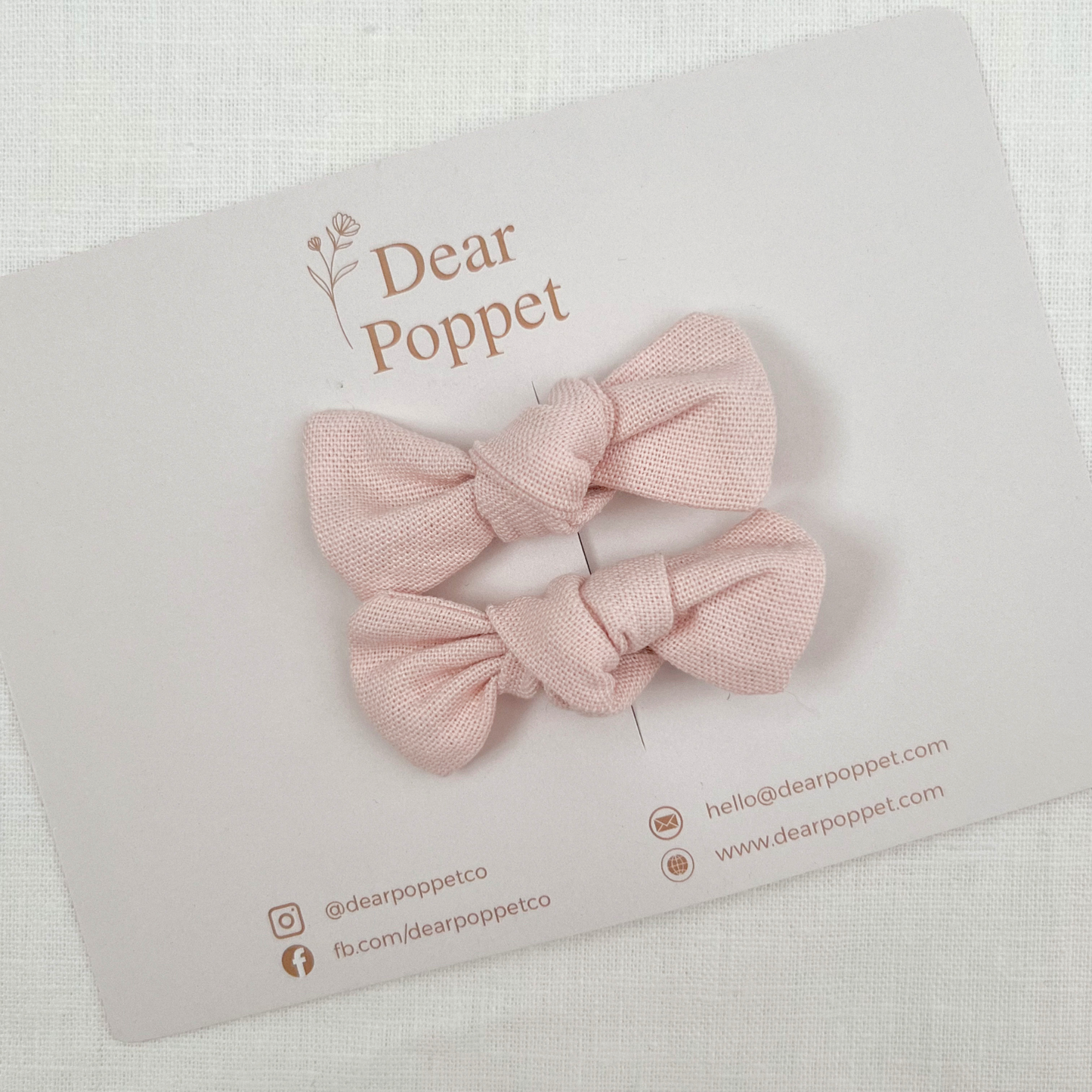 Cotton-Linen Petite Bow