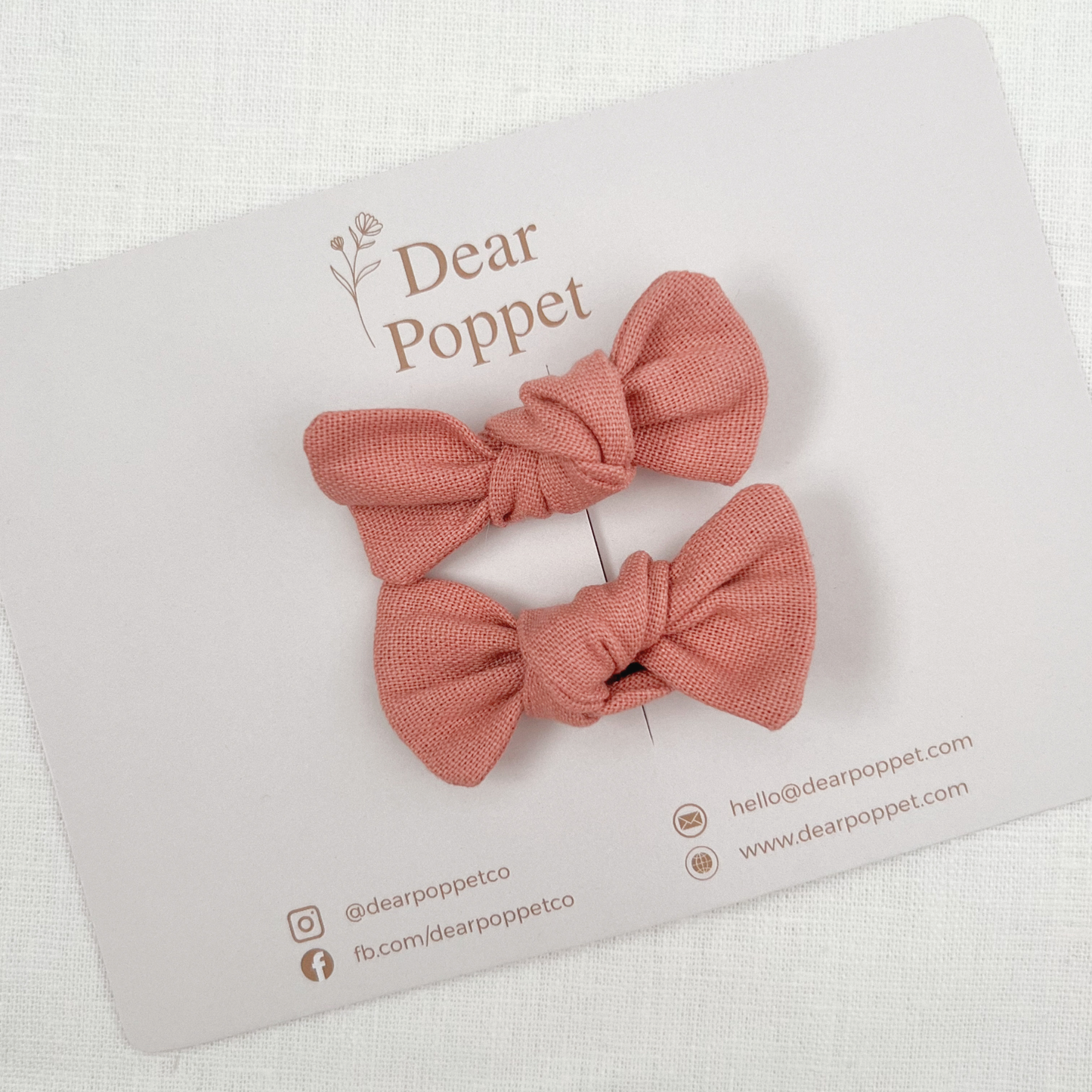 Cotton-Linen Petite Bow