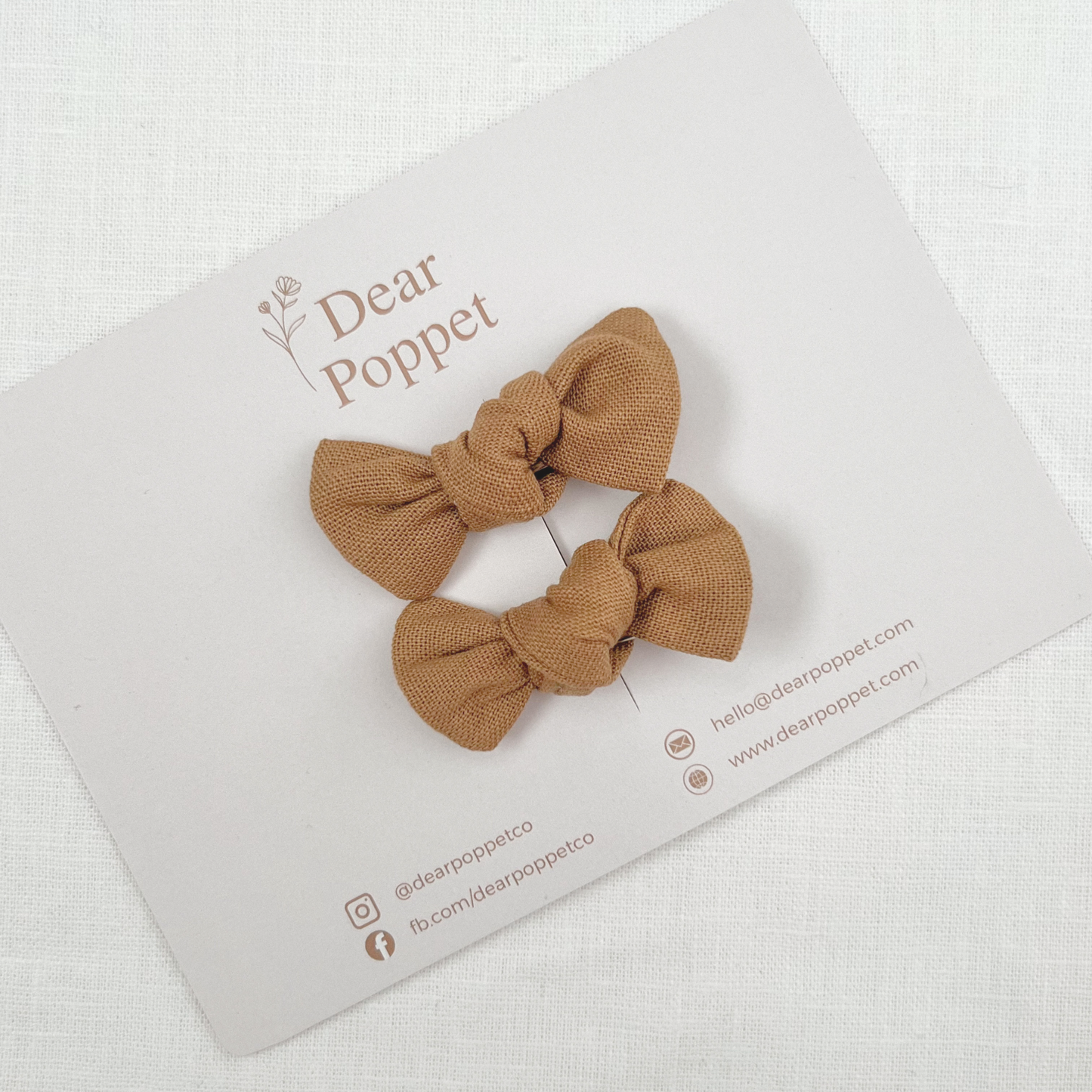 Cotton-Linen Petite Bow