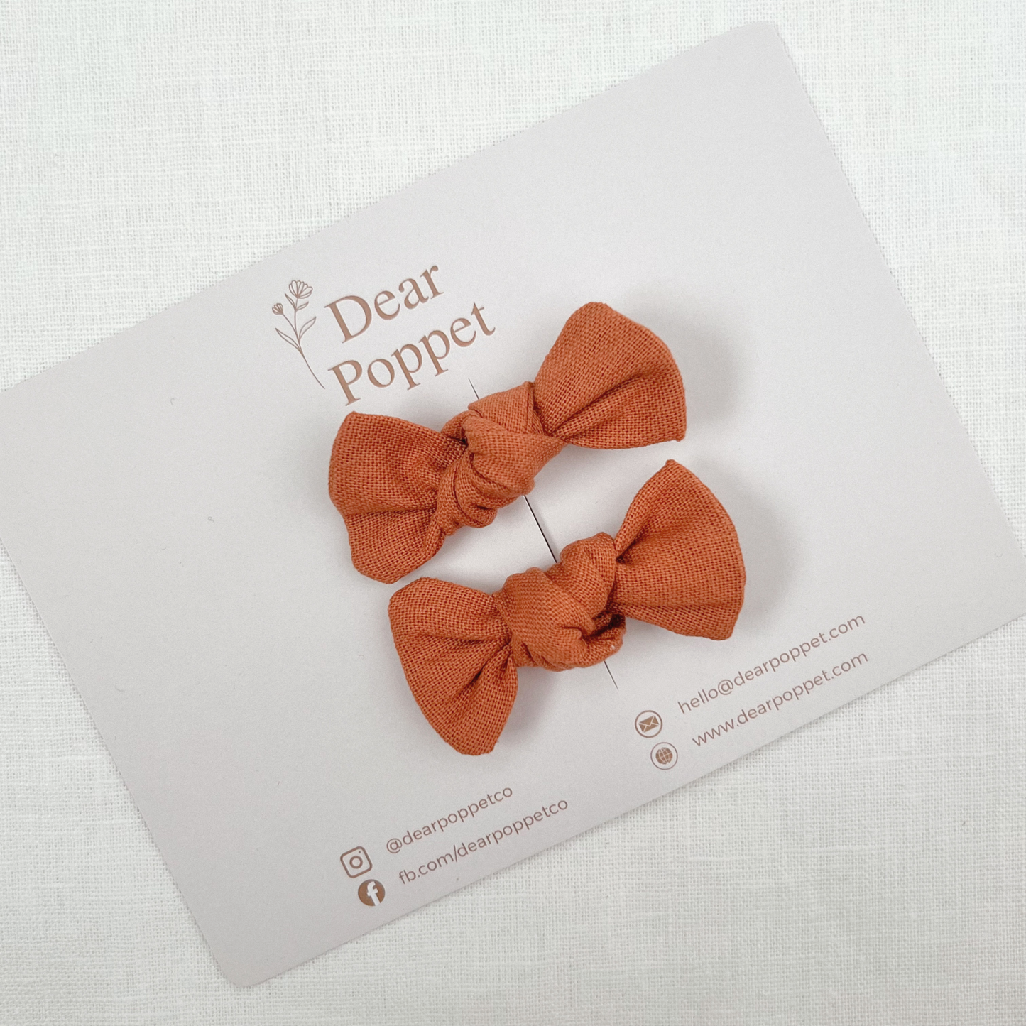 Cotton-Linen Petite Bow