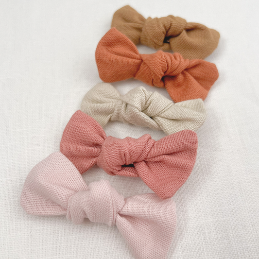 Cotton-Linen Petite Bow