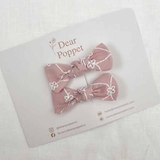 Delilah Pink Petite Bow
