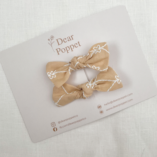 Delilah Yellow Petite Bow