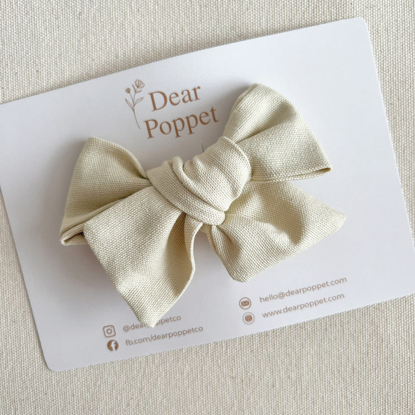 Cotton-Linen Signature Bow