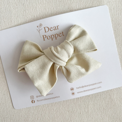 Cotton-Linen Signature Bow
