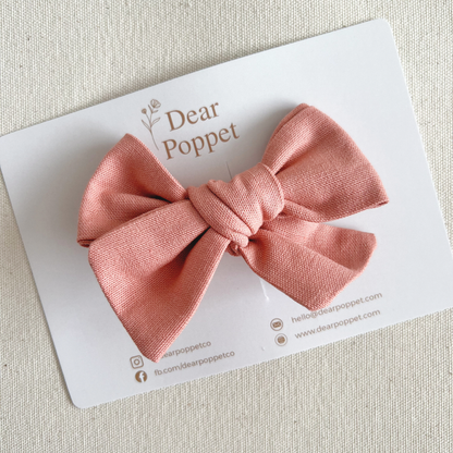 Cotton-Linen Signature Bow