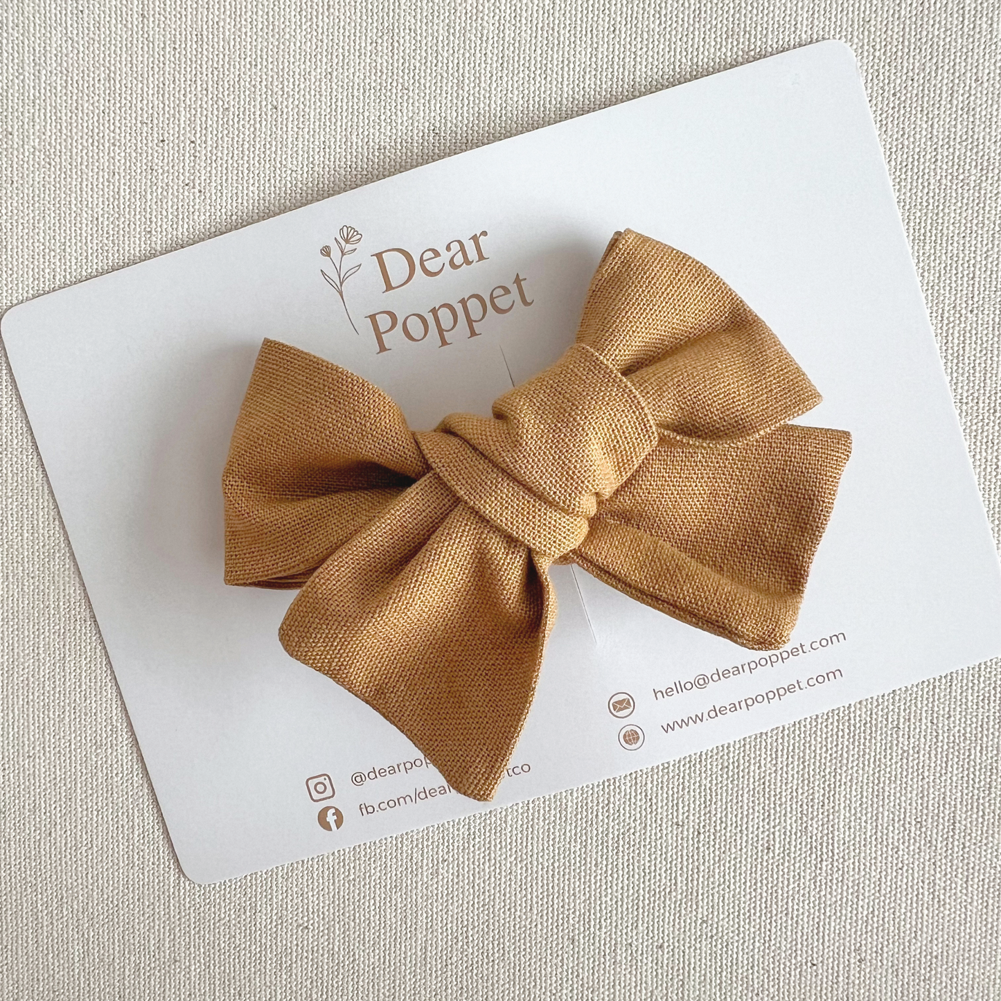 Cotton-Linen Signature Bow