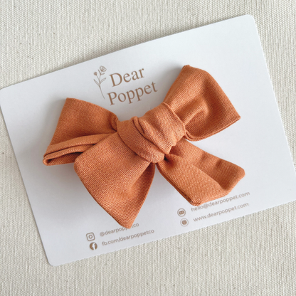 Cotton-Linen Signature Bow