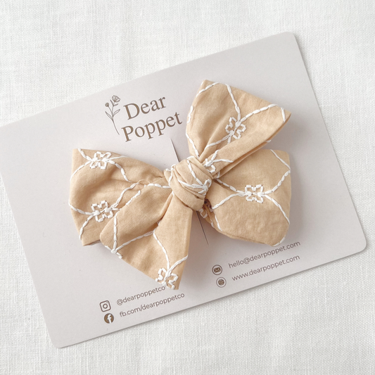 Delilah Yellow Signature Bow