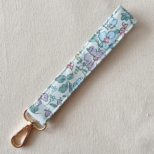 Spring Petal Keychain Wristlet