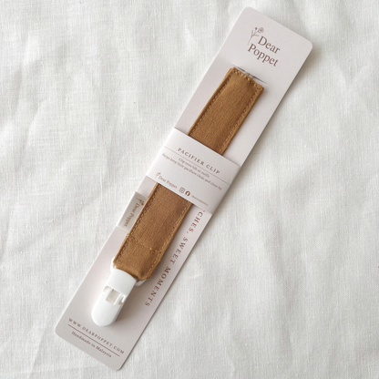 Cotton-Linen Pacifier Clip