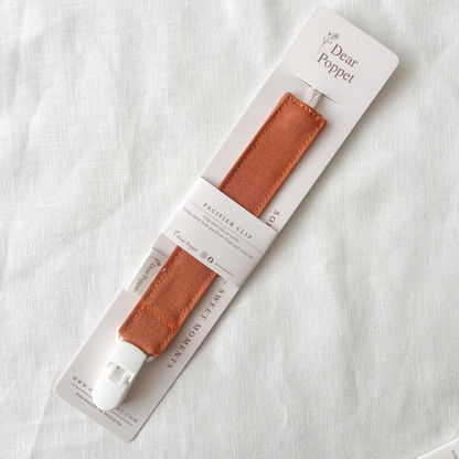 Cotton-Linen Pacifier Clip