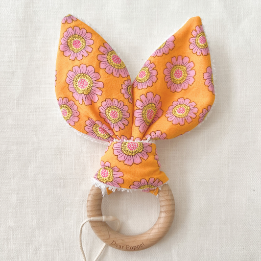 Rust Wooden Ring Teether