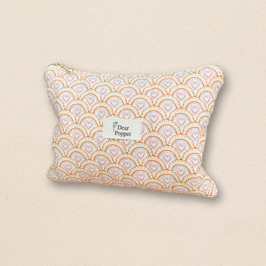 Quilted Zipper Pouch - Hearth