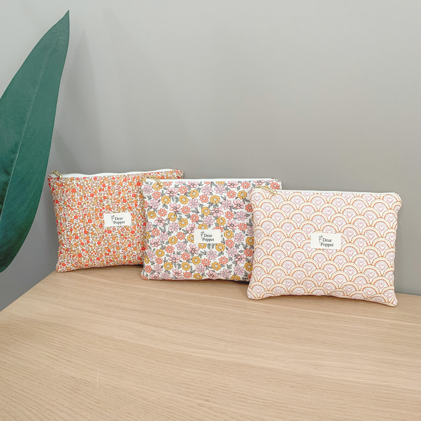 Quilted Zipper Pouch - Hearth
