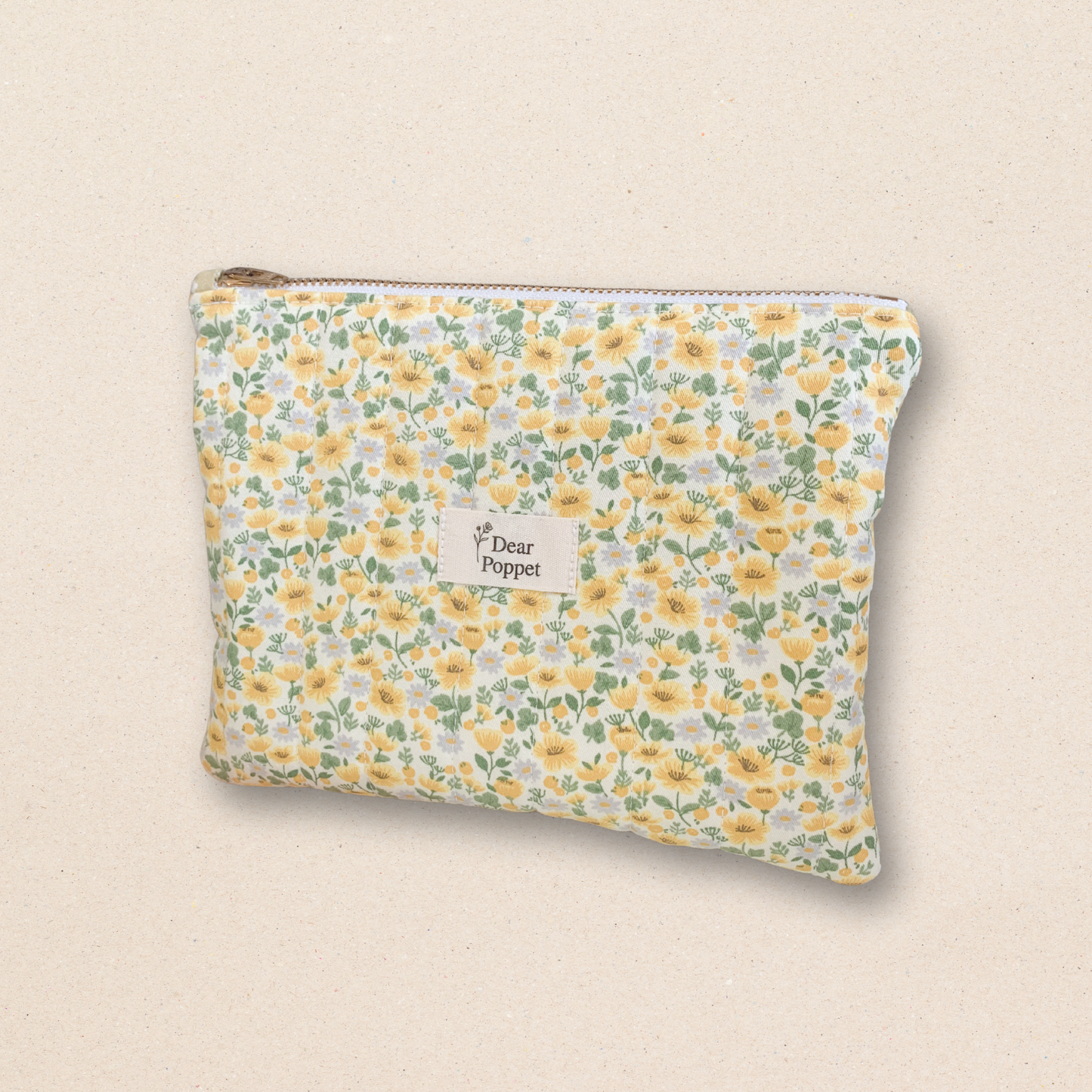 Quilted Zipper Pouch - Jay