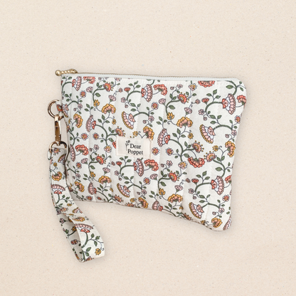 Quilted Zipper Pouch - Willow