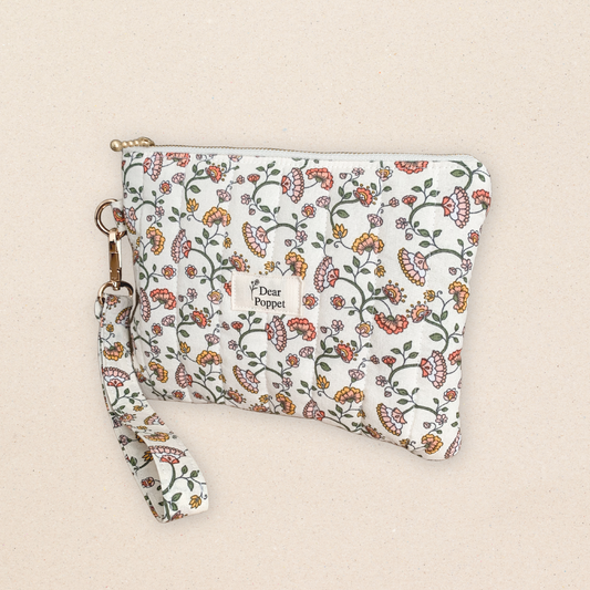 Quilted Zipper Pouch - Willow