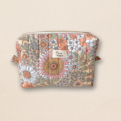 Quilted Boxy Pouch (Large) - Honey