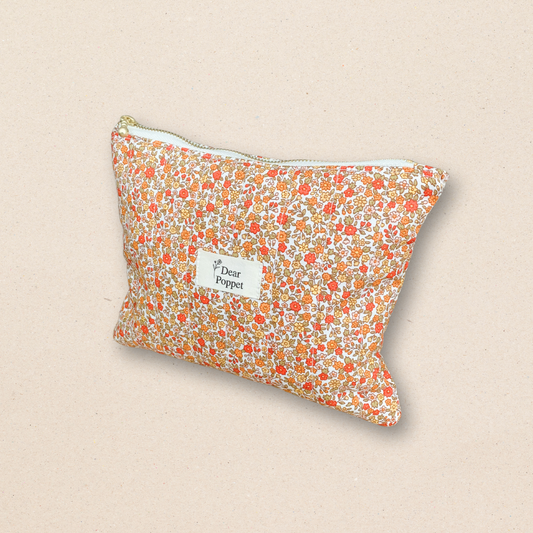 Quilted Zipper Pouch - Autumn