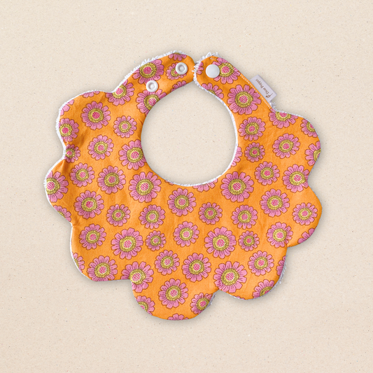 Scalloped Bib - Rust