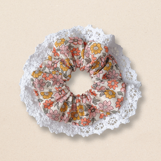 Lace Scrunchie - Chestnut